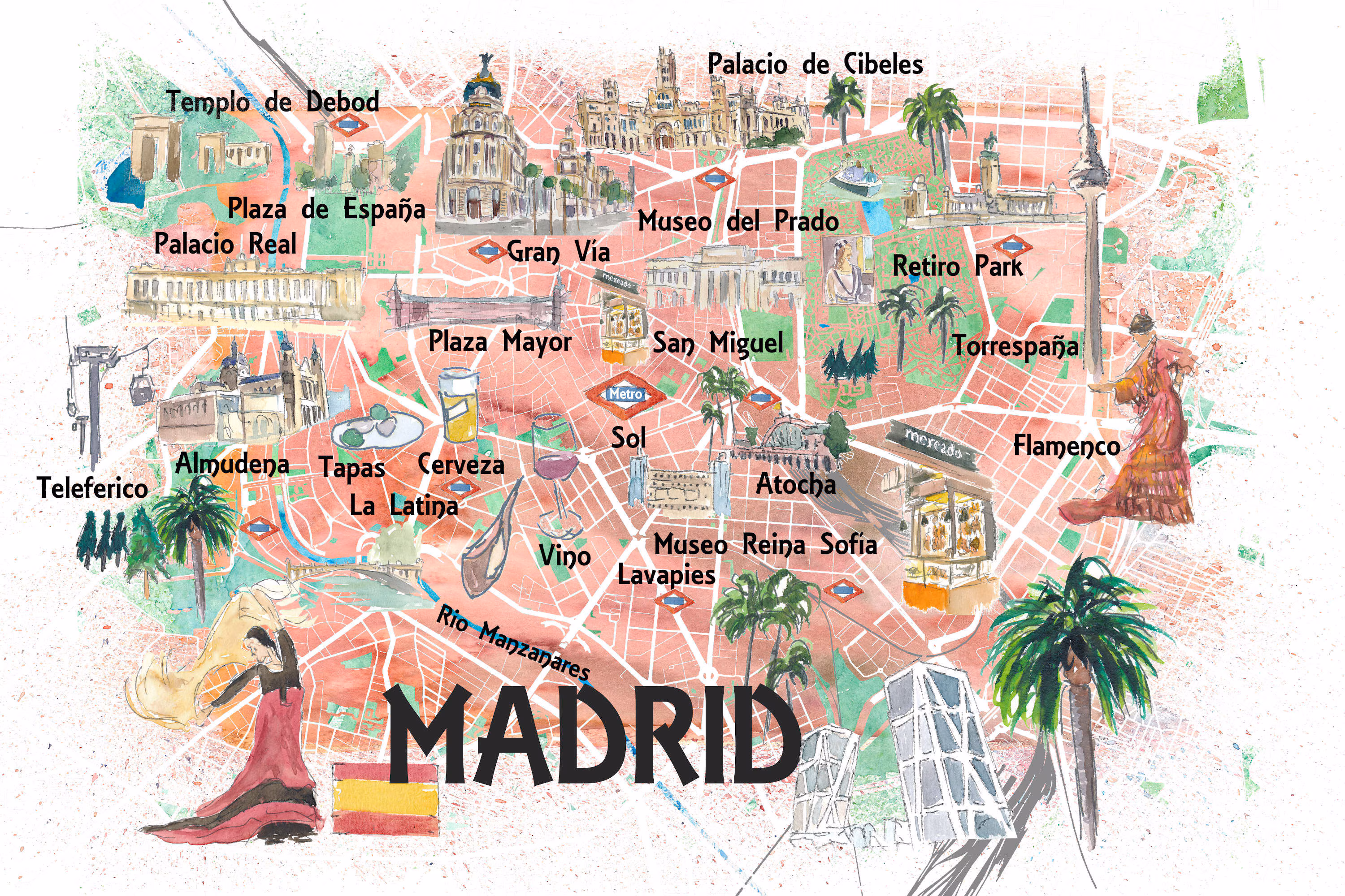 Madrid Spain Map Madrid Spain Map
