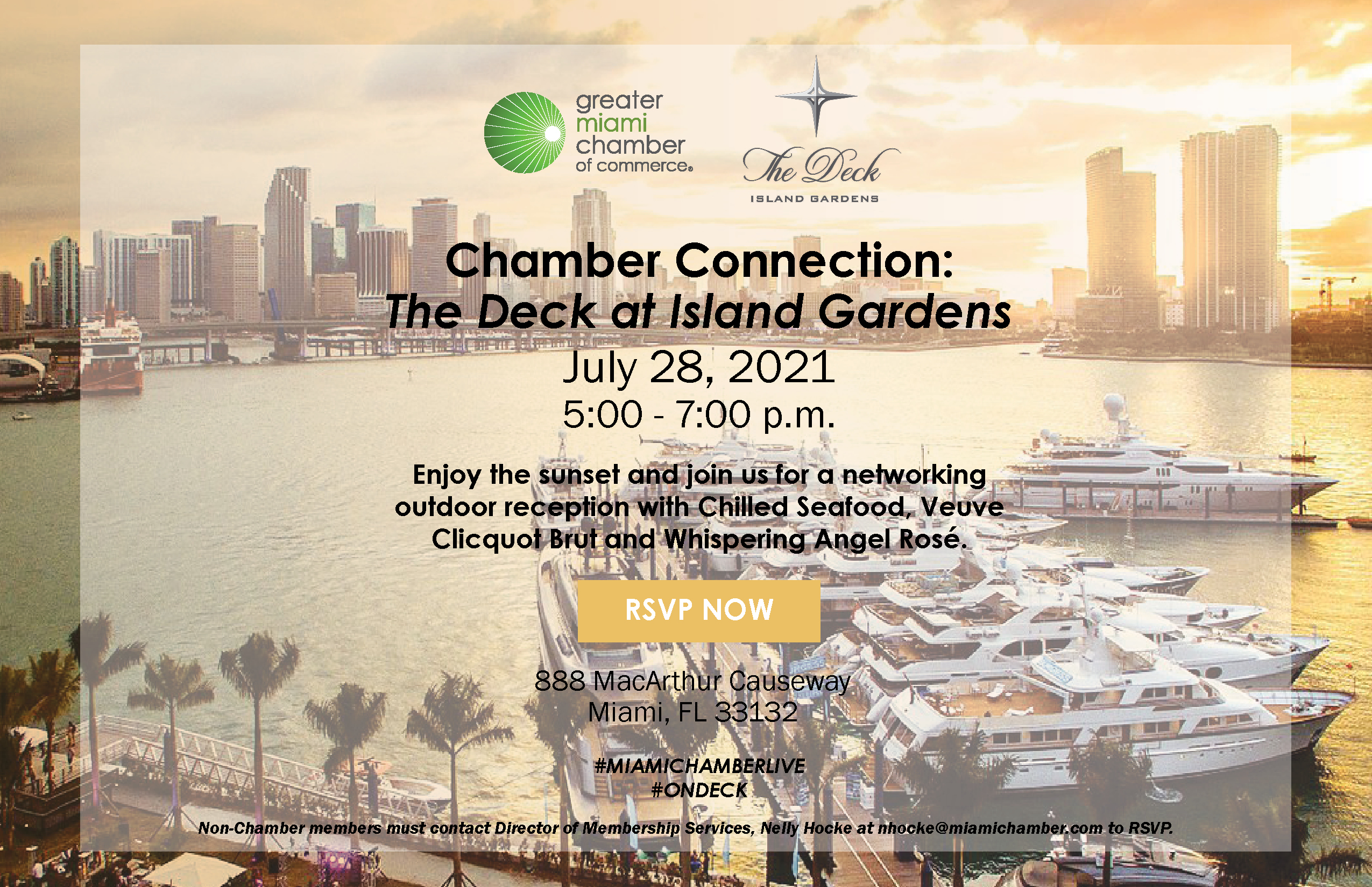 Chamber Connection The Deck At Island Gardens Greater Miami Chamber Of Commerce