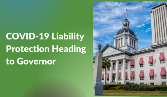 COVID-19 Liability Protection Heading to Governor